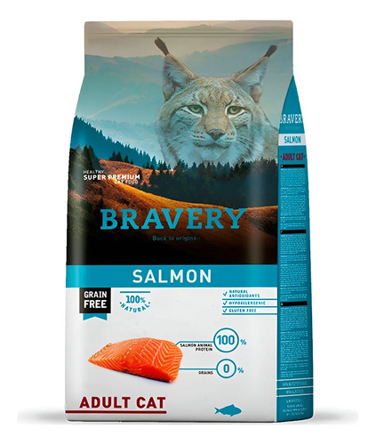 BRAVERY Salmon Adult Cat