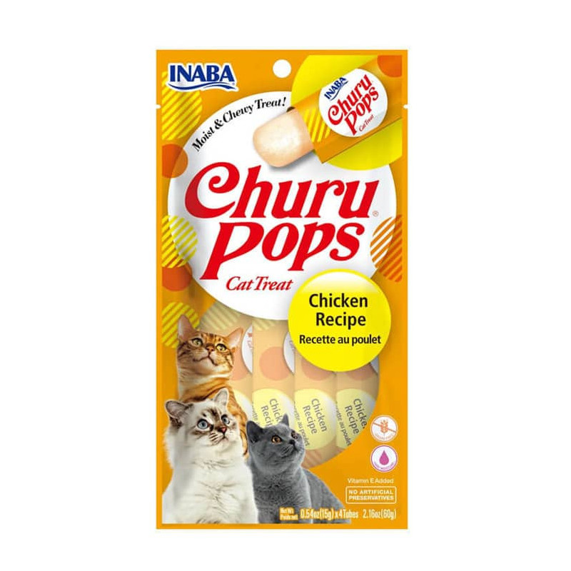 INABA Churu Pack 4 Un Pops Chicken - Felino