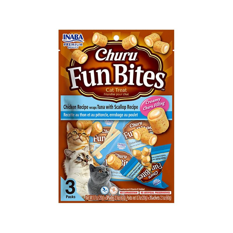 INABA Churu™ Fun Bites Atún Con Ostión