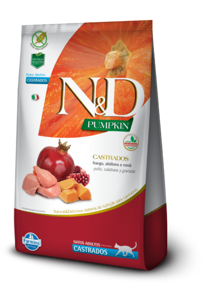 N&D Pumpkin Feline Neutered - Pollo, Calabaza Y Granada