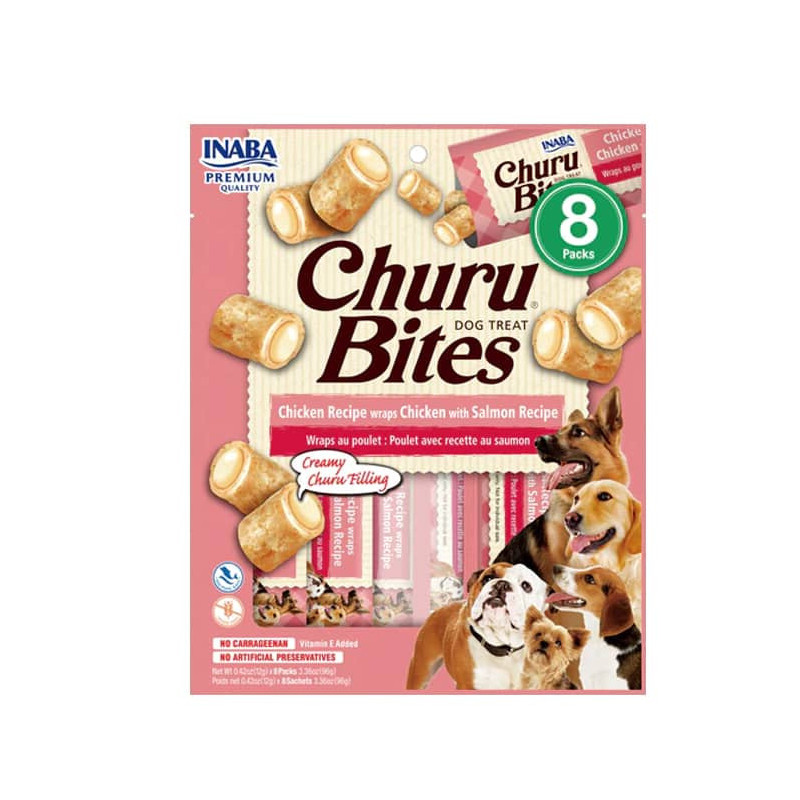 INABA Dog Churu™ Bites Pollo Con Salmón