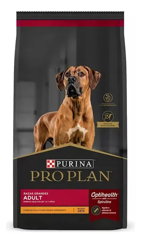 Alimento Pro Plan Optihealth Pro Plan Para Perro Adulto De Raza Grande Sabor Pollo Y Arroz De 12 Kg