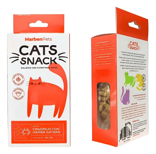 Cats Snack Galletas De Cangrejo Con Hierba Gatera