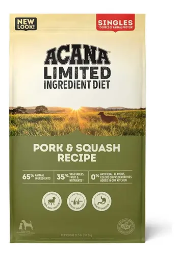 Acana Comida Seca Perro Sabor Cerdo 10.2kg Para Todas Las Edades