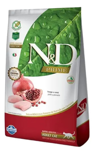 N&d Prime Pollo Granada Gato Adulto Saco 7,5kg
