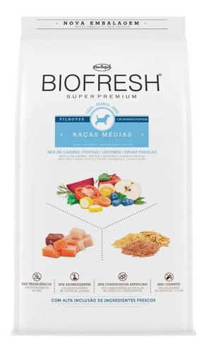 Alimento Biofresh Para Perro Cachorro De Raza Mediana En Bolsa