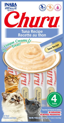 Snack Cremoso Churu De Atún Para Gatos 4 Tubos
