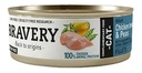 Bravery Alimento Húmedo Gatos - Pollo Y Arvejas Lata 70 G