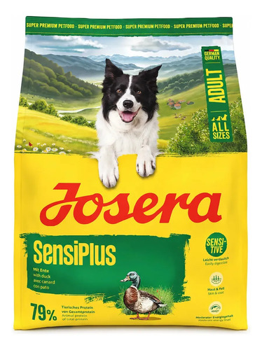 Alimento Seco Sabor Pato Para Perro Adulto Josera Sensiplus 12.5kg