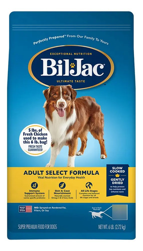 Alimento Seco Bil-jac Select Formula Pollo Para Perro Adulto Raza Mediana 13,6 Kg