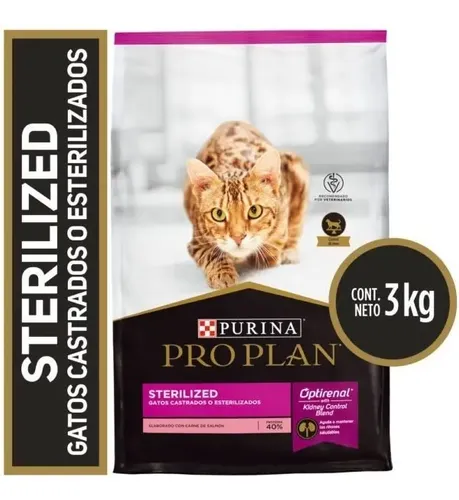 Nuevo Pro Plan Sterilized Gato Adulto 3 Kg (salmon)